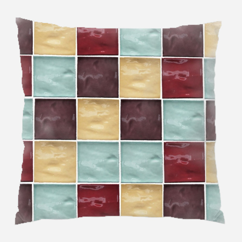 Coussin décoratif carreaux