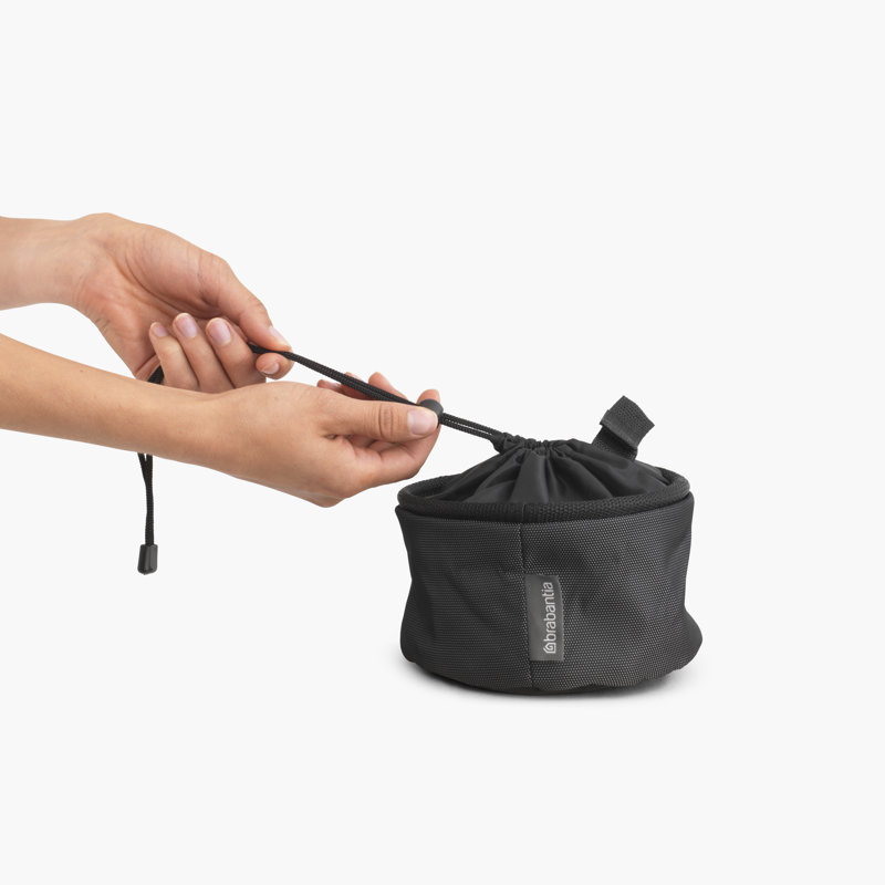 Sac à épingles à linge bourgogne, compact, Noir