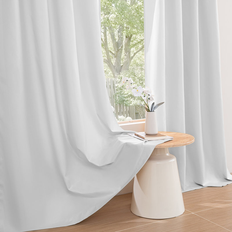 Outdoor Curtain with Tab Top, Waterproof Black Out Thermal Insulated Outdoor Bedroom Livingroom Curtains, Effective Sun and Privacy Protection Curtain, for Balcony Terrace Pergola Indoor, Single Panel, 80" W x 84" L Brown
