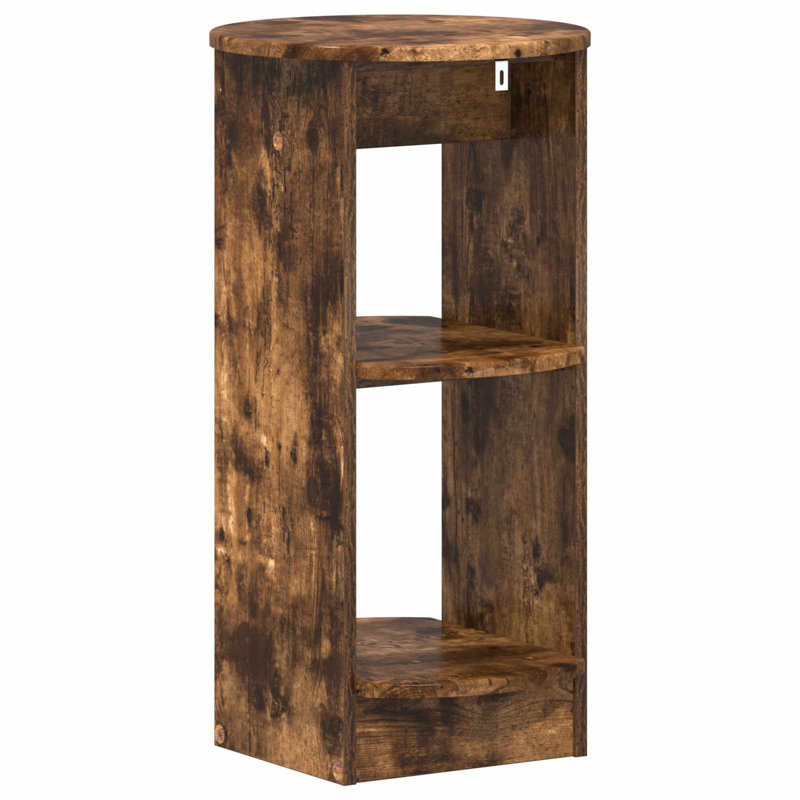 40cm W Bookcase, (2 Shelves) 75cm. H x 40cm. W x 40cm. D, Smoked Oak