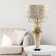Wedgeworth 25"H Jeweled Metal and Mosaic Base Table Lamp with Cascading Crystals