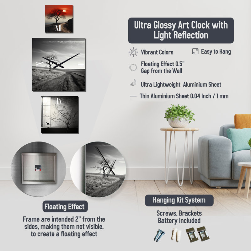 Gabryel Metal Wall Clock