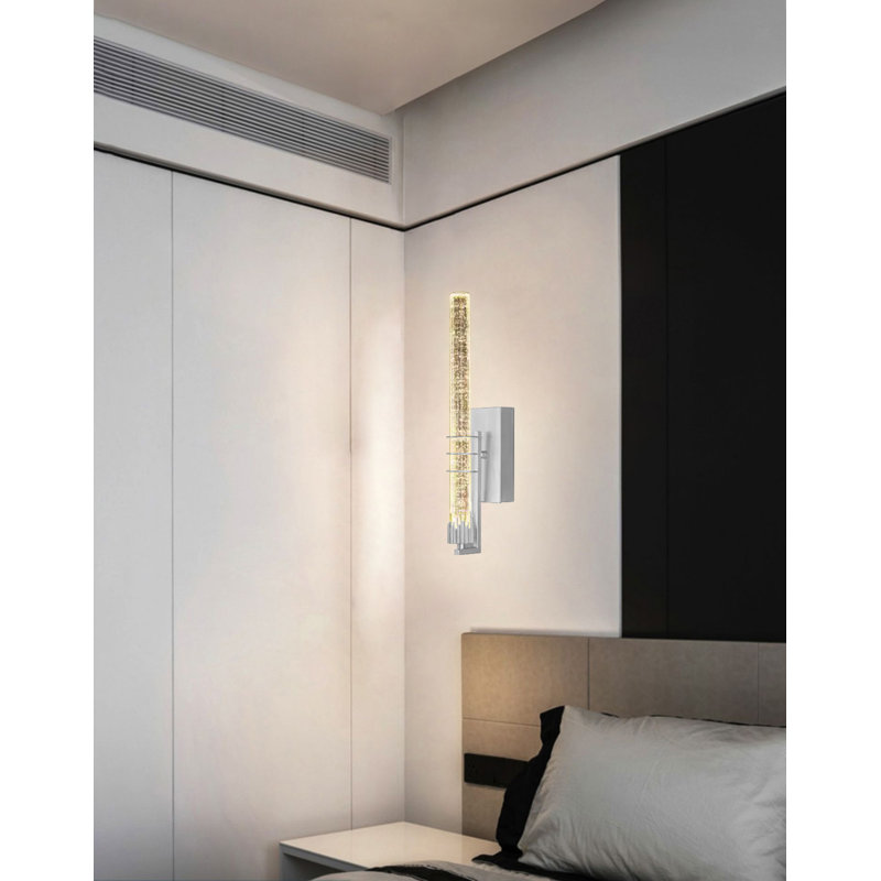 Marzario Stainless Steel LED Flush Mounted Sconce