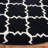 Rodgers Hand Woven Flat Weave Wool/Cotton Geometric Rug in Ivory/Black-1720150274