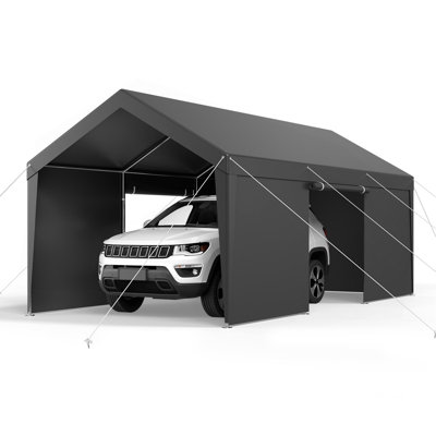Abri d'auto extérieur robuste avec parois latérales 12 x 20 pi Carport