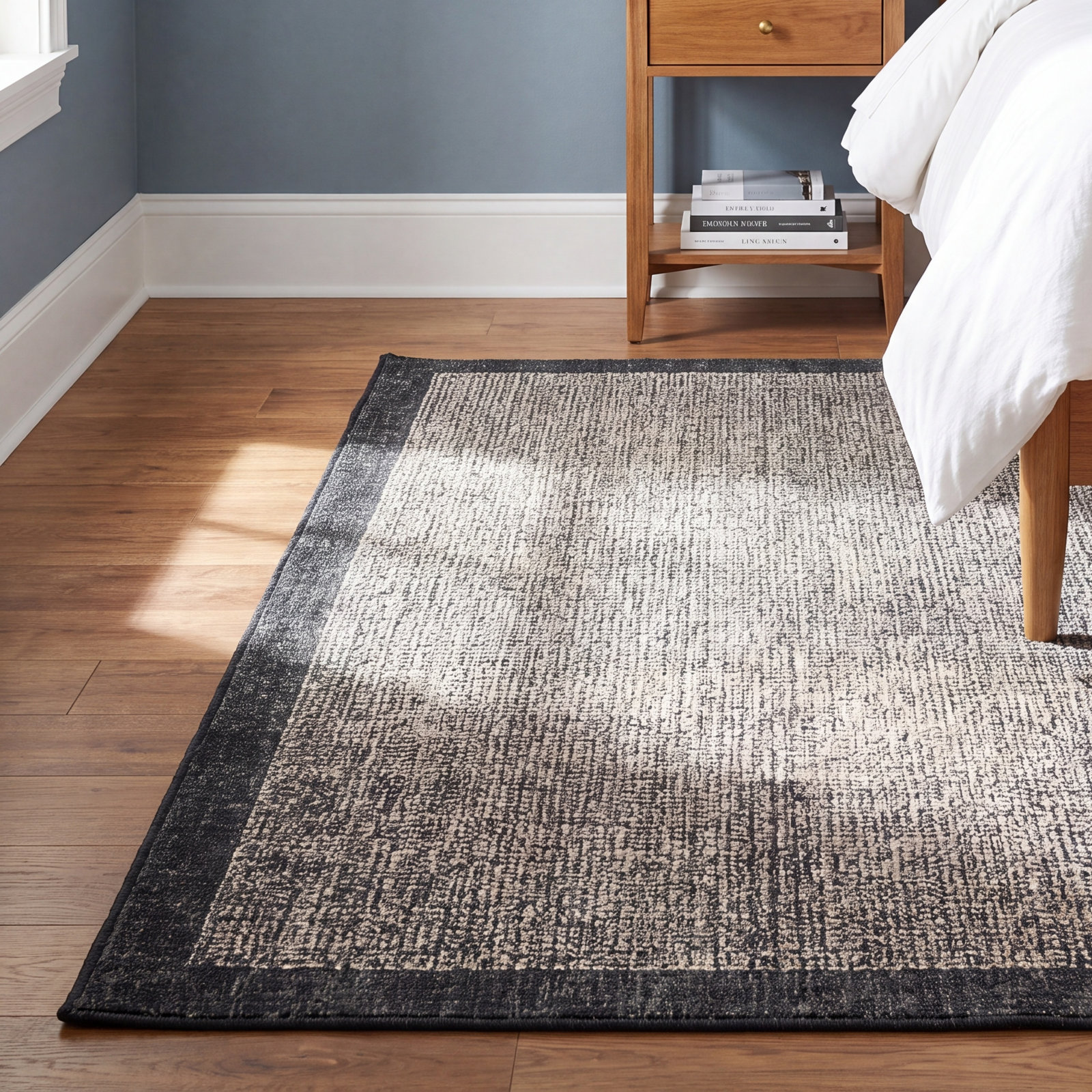 Henley Ivory / Charcoal Area Rug, Rectangle 7'9" x 9'9"