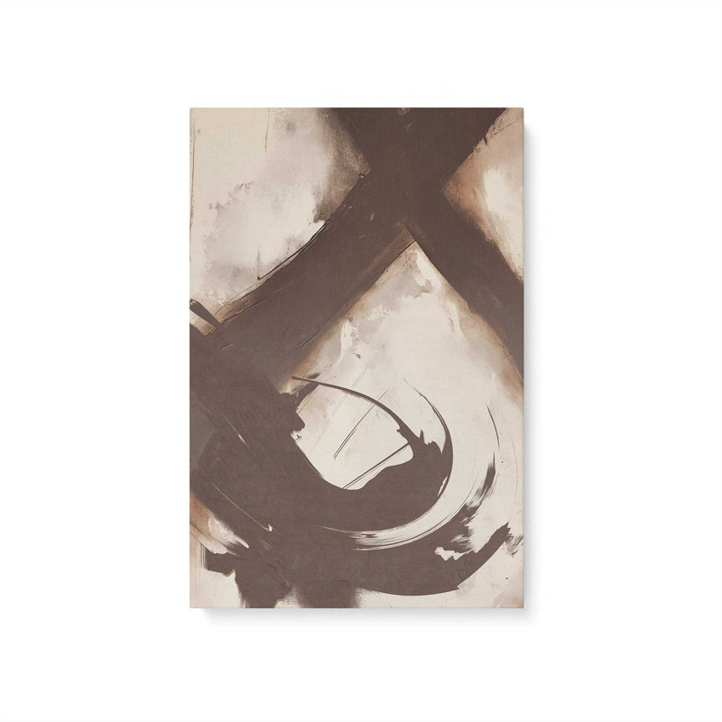 «Abstract Sienna Swirl I», reproduction sur toile, Toile tendue, H 12 po x l 8 po x P 1,25 po