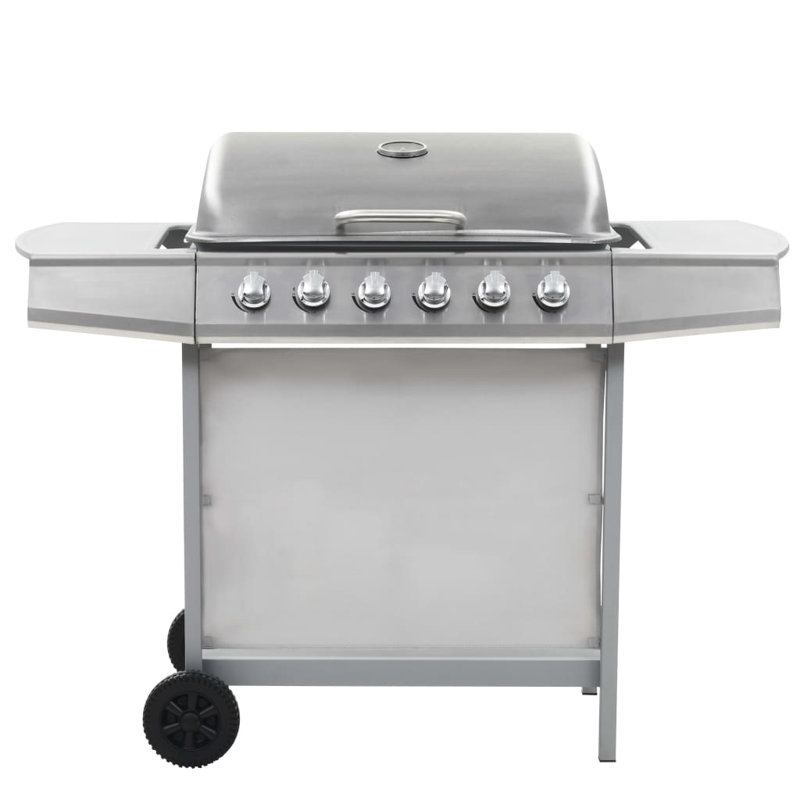 Symple Stuff 6 - Burner Portable Liquid Propane Gas Grill