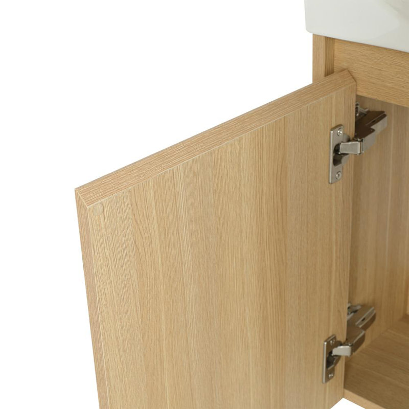 Modern Small Bathroom Vanity with Ceramic Sink