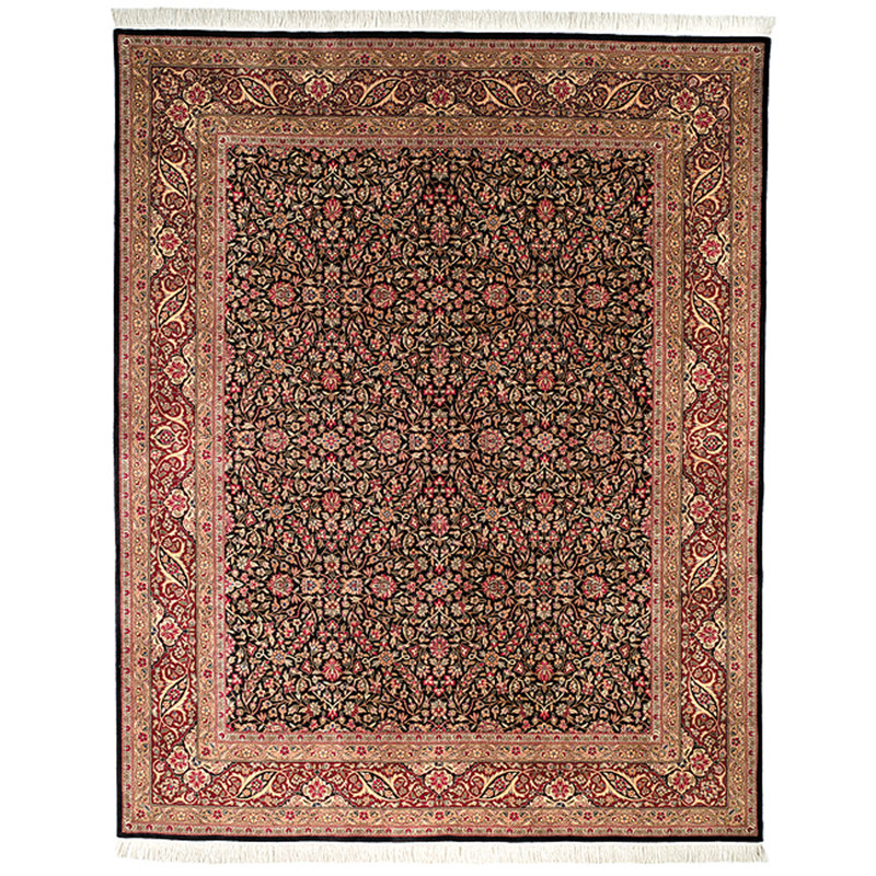 Tapis oriental 100% laine Royal Kerman, Rectangle 6 pi x 9 pi