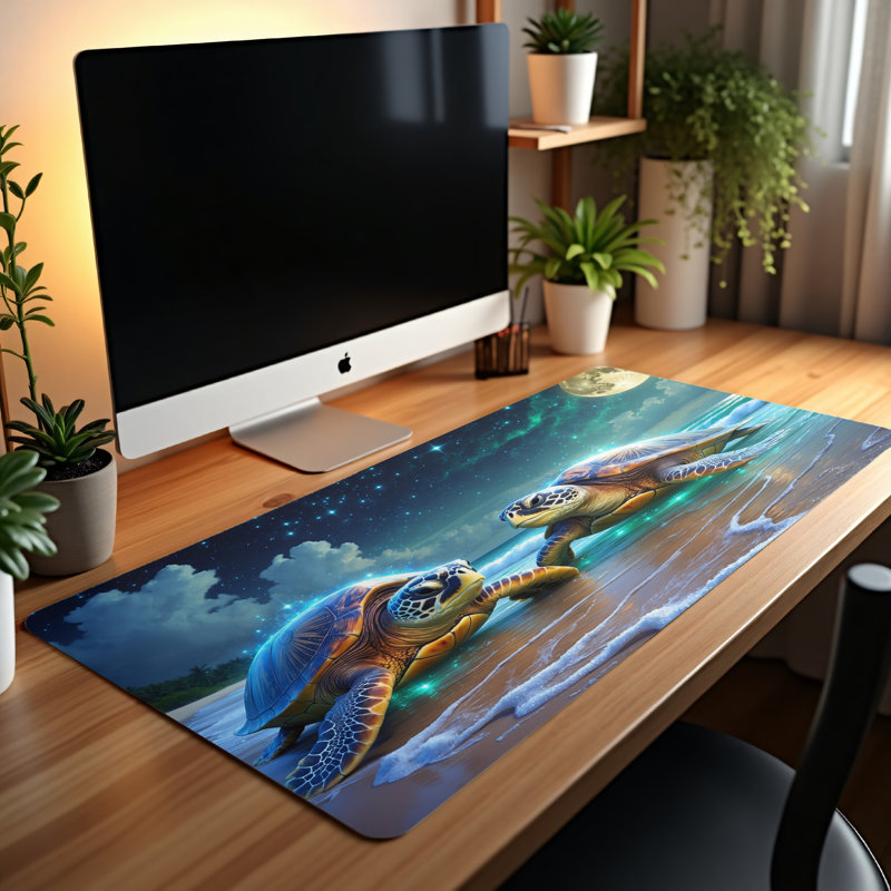 Polyester Desk Pad, 14.4x12.1