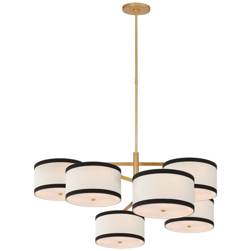 Walker 18 - Light Chandelier, White, 24.25" H x 41.25" W x 40.5" D, Light Cream