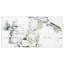 Bouton plissé déco 23-1 / 2 po Touche X 47 1/8 po Carreau de porcelaine pour plancher et mur