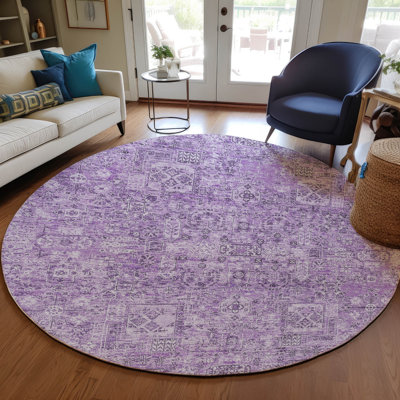 Everlee Flatweave Washable Ikat Indoor / Outdoor Rug