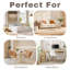 Fauteuil d'appoint rembourré en chenille Mordern And Chic Design-206424817