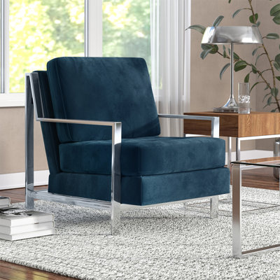 Nyman 30Cm Wide Tufted Linen Armchair