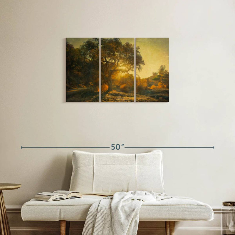 Harnek Oak Tree At Sunset, 20" H x 33" W