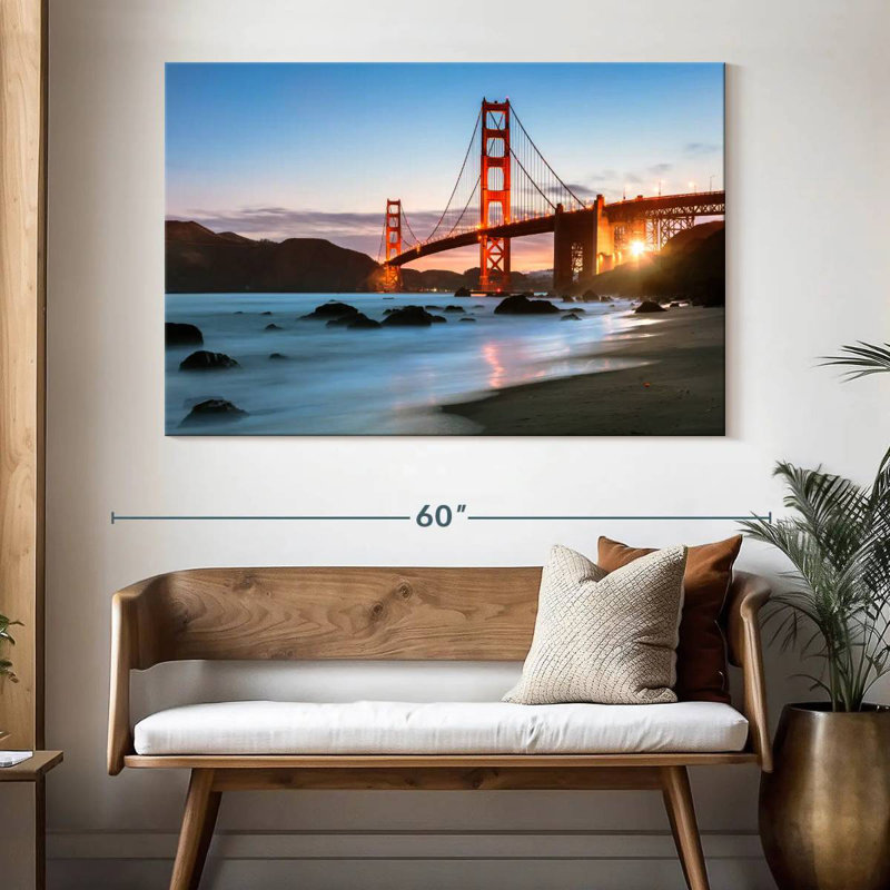 Lilie Daybreak At Golden Gate, 34" H x 51" W