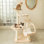 Azar 56.3" Transformable Cat Tree, Large Wood Cat Tower