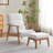 Herrot Modern Upholstered Solid Wood Accent Chair with Ottoman-777874606