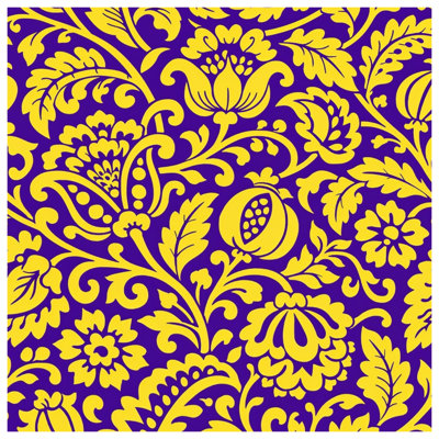 Floral Patterns Reversible Throw Pillow