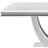 Allessandra Faux White Marble And Polished Chrome Dining Table
