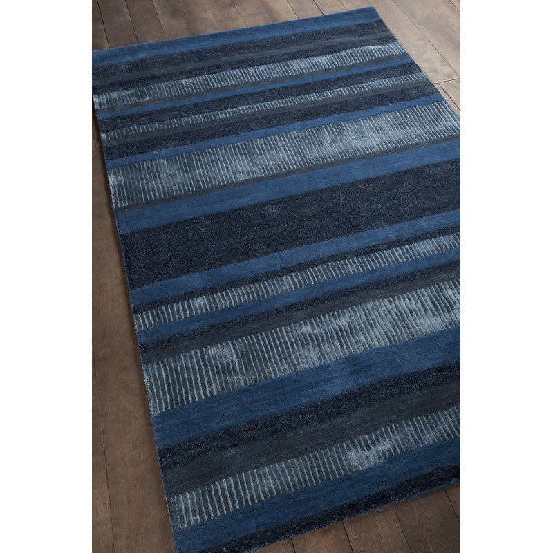 Tapis bleu tissé à la main Amigo