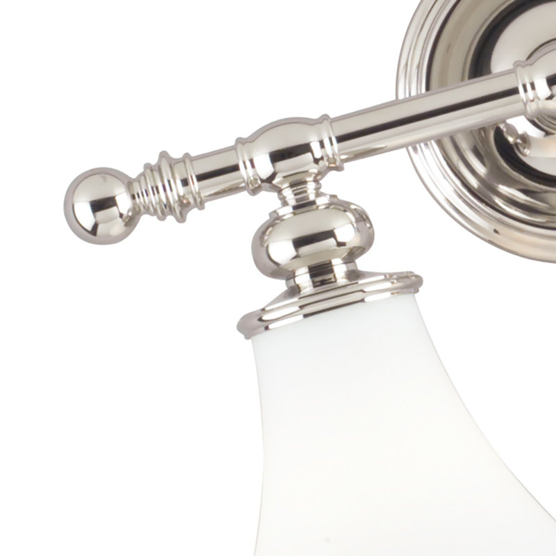 Weston 2 - Light Vanity Light, Polished Nickel