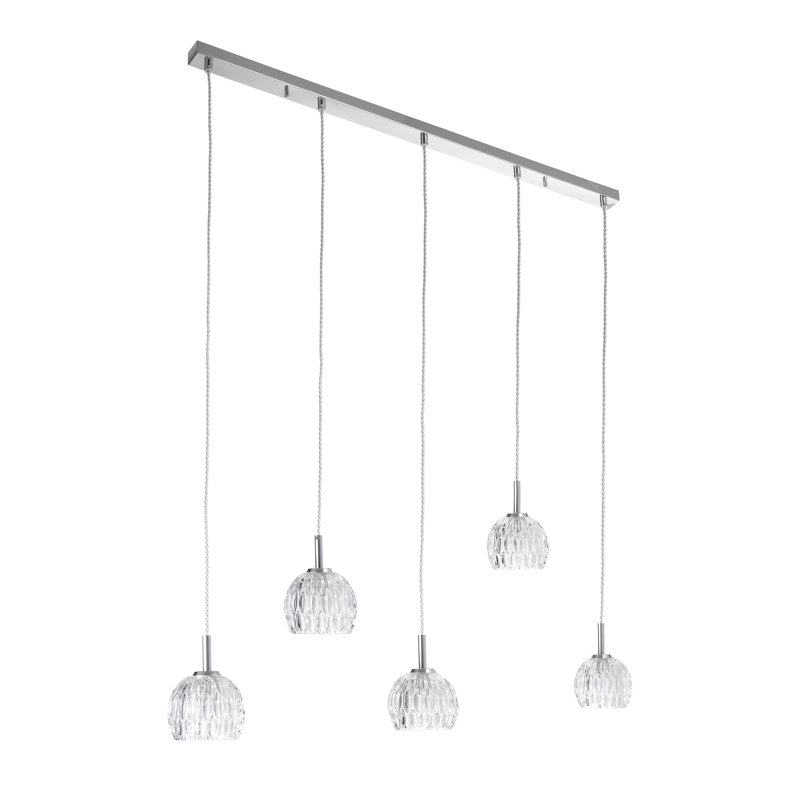 5 - Light Chrome Kitchen Island Pendant