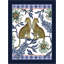 Ardmore 'Lovebird Leopards' Cotton Tea Towel