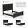 Alfons Solid Wood Panel Bed