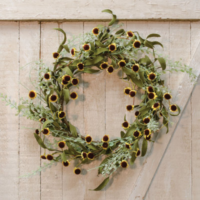 Faux Daisy 20'' Wreath