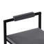 Tabourets de bar contemporains en velours gris avec repose-pieds et support de 220 lb, de 2 pour plusieurs réglages de haute qualité en noir, structure rouille, repose-pieds, salles à manger-275384907-275384900