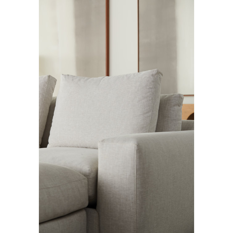 Caspian Upholstered Curved Arms Sectional Sofa White and Black – Midtown  Outlet Home Furnishings