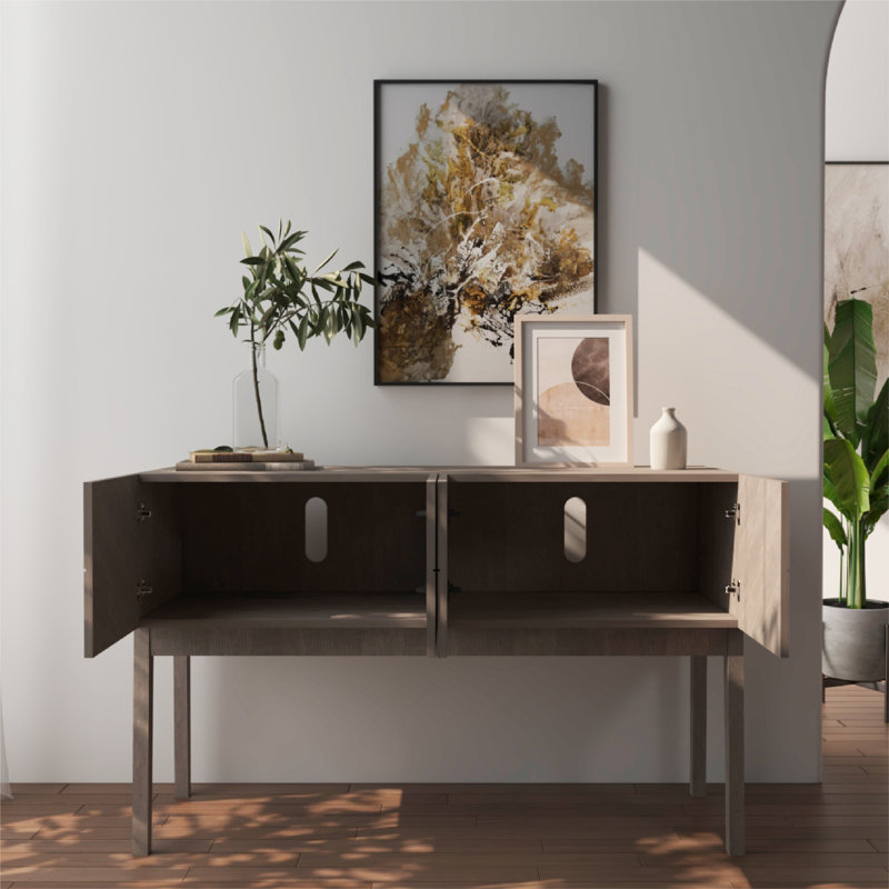 47.24'' Console Table, Brown