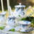 Blue and white porcelain tea set