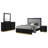 Freret 4-piece Eastern King Bedroom Set Black-98386776-98386780-128535048