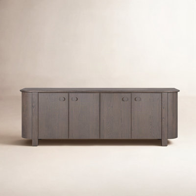 Dark Brown Oak Sideboard