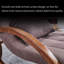 Chaise berçante en bois massif-98947194