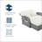 PE Wicker Rattan Double Chaise Lounge, 2-Person Reclining Daybed with Adjustable Back and Cushions, Free Furniture Protection Cover, White-392017086