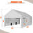 12 pi. L 20 pi. D Carport Garage robuste -98773820