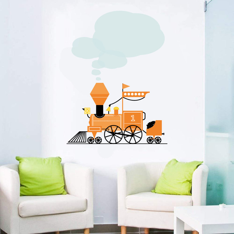 Non-Wall Damaging Wall Decal, Orange
