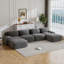 Compression Sofa, U Shape Sofa, Corduroy Fabric Sofa, For Living Room-274603324