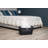 40L Laundry Basket, Linen Design Clothes Hamper, Plastic Storage Bin with Handles-1141155912