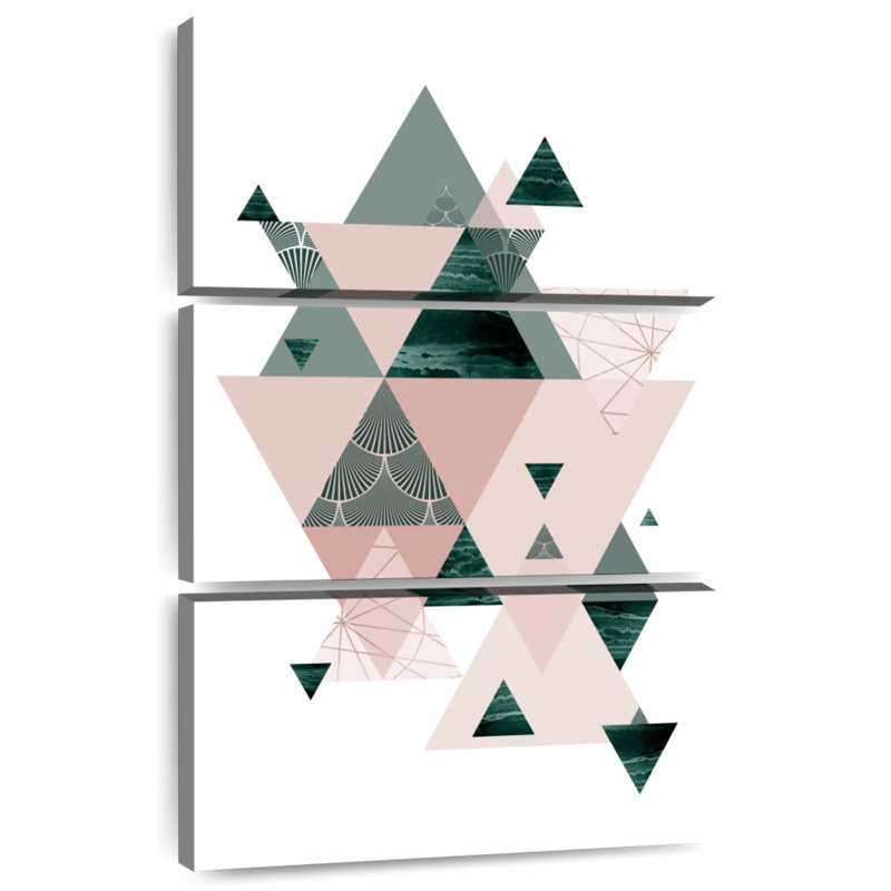 Avery Evergreen Blush Geo II, H 65 po x l 42 po