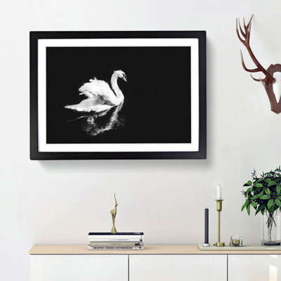 Swan - Picture Frame Painting Print