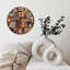 Horloge murale style patchwork