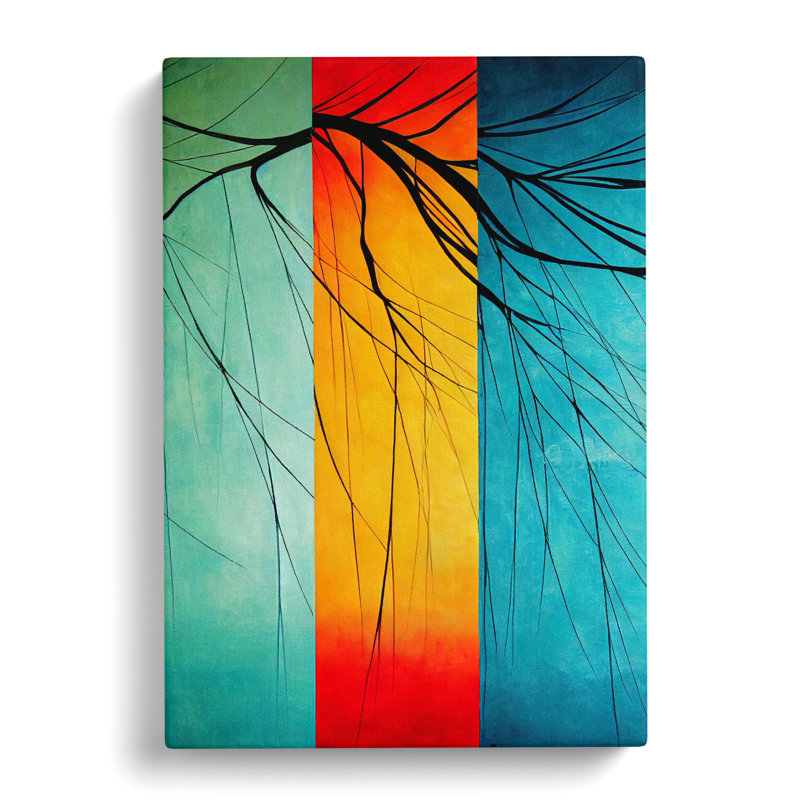 Tree Panels - Wrapped Canvas, 50cm H x 35cm W x 3cm D