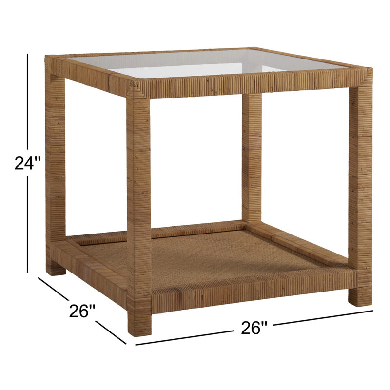 Adalard Glass End Table
