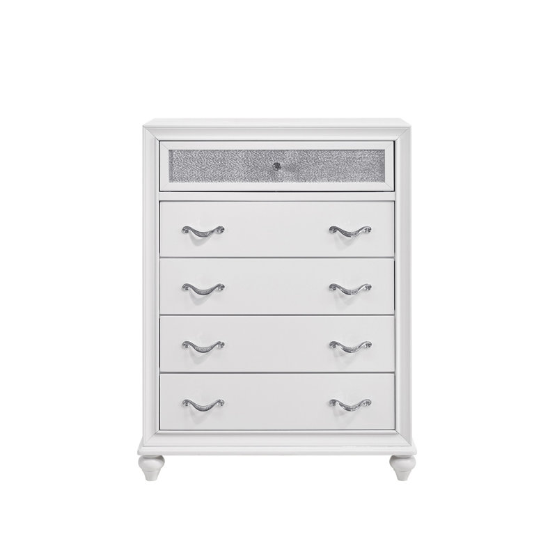 Commode 5 tiroirs en bois massif Bonnaford